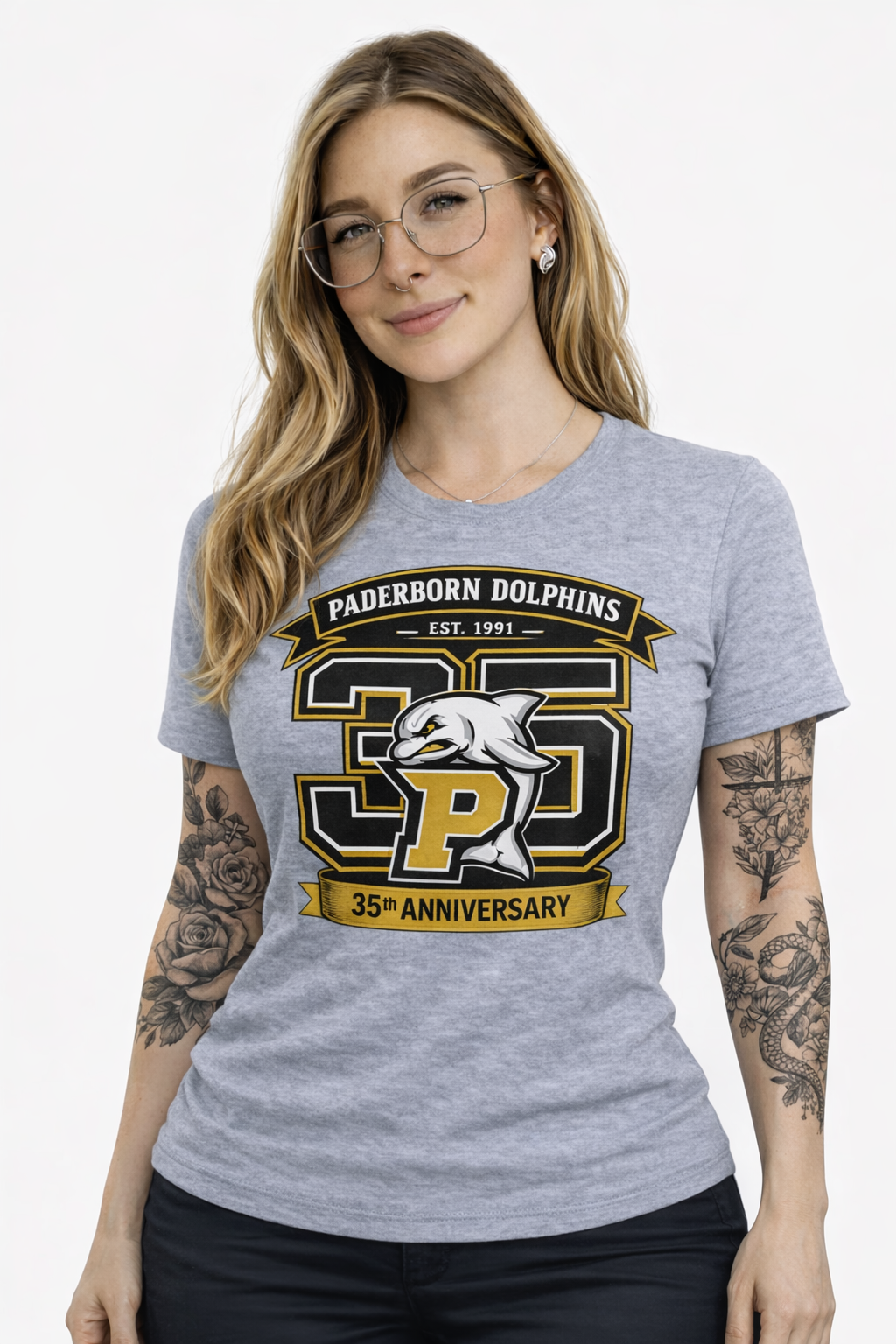 T-Shirt - "35YEARS DOLPHINS" - Ladies